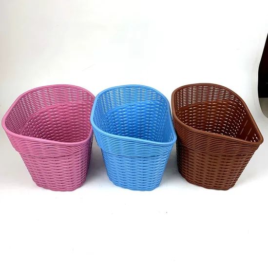 Stylish Brown Plastic Bicycle Basket for Kids' Bikes Origin China Certification ISO Trademark TIANJIU HS Code - Image 2