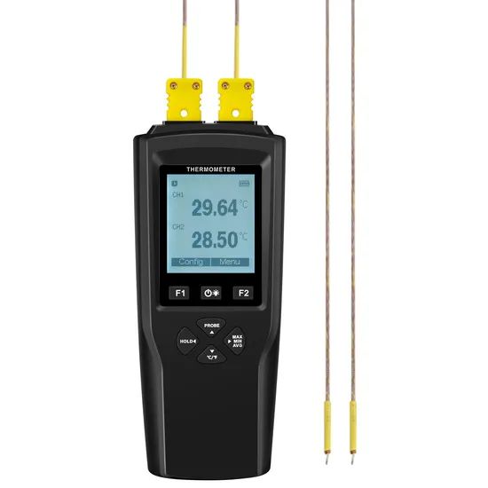 USB Two Channels High Accuracy Data Logger Thermometers Origin China Trademark Yuwen Display Digital Resolution 0.01℃ Usage - Image 2