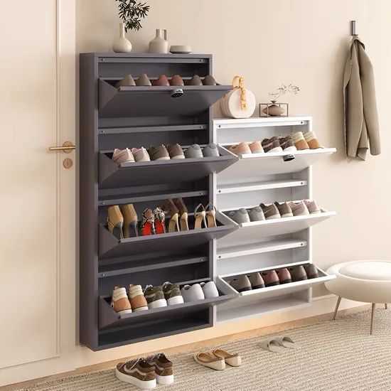 Practical Shoe Cabinet Single-Leg Support Large-Capacity Multi-Level Shoe Rack - Image 4