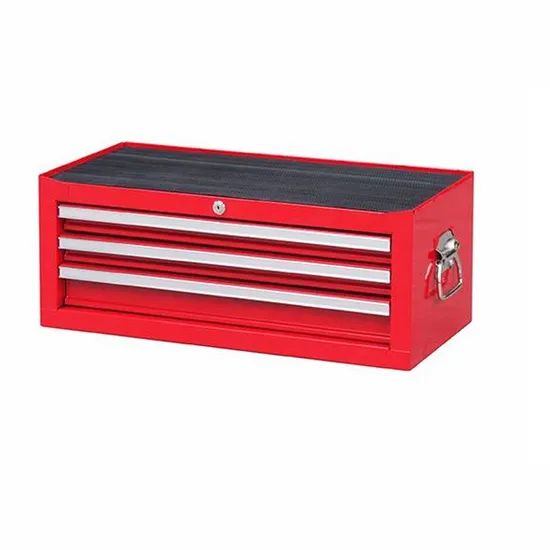 Rolling Tool Chest Cabinet with Tubular Cam Locks Lockable Castors Red - Image 4
