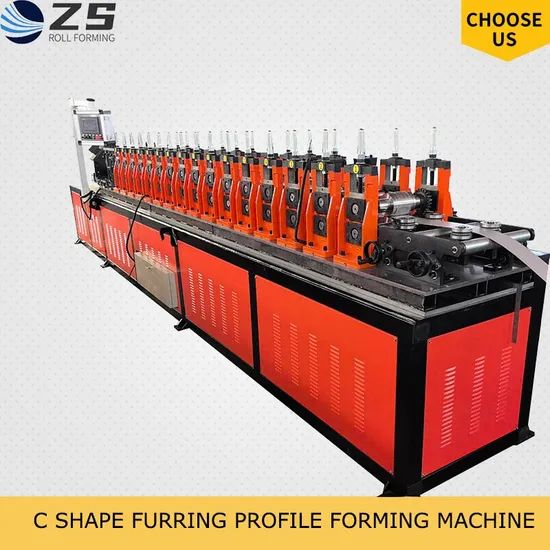 Roofing Ceiling Frame Galvanized Main Channel C Shape Furring Steel Profile Cold Roll Forming Machine - Image 4