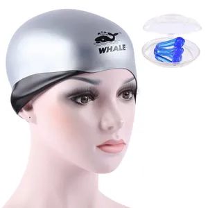 Waterproof Reversible Unisex Adult Silicone Swimming Caps Gender Unisex Season Summer Color Colourful Brim Without Brim Material Silicone - Image 1
