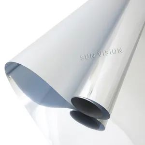 Mirror Silver Reflective Window Tinted Film One Way Vision Building Decorative Films - Image 2