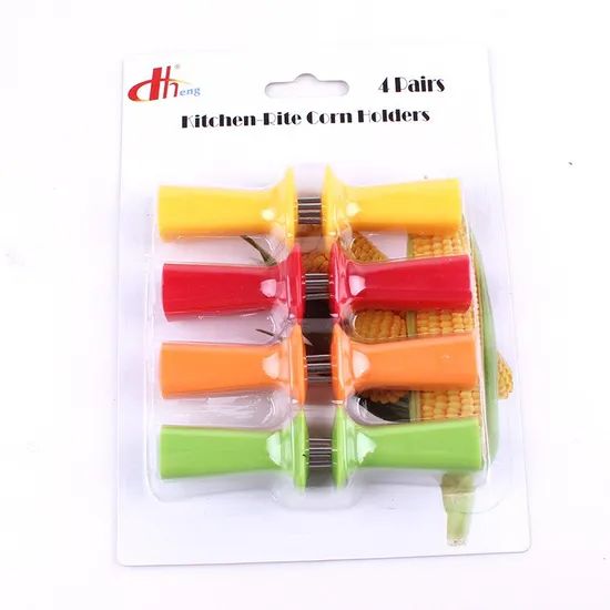 BBQ-Tool Heat Resistant Small Corn Holder BH-DH-D10-PP-F-9 ABS 1Y OPP Bags - Image 4