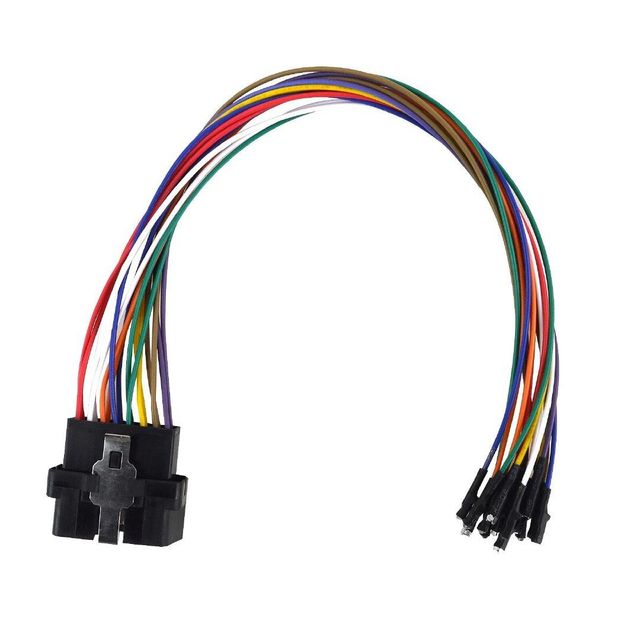 EnruigeOK 16Pin Car Stereo Radio ISO Wire Harness Extension Cable for Android Player 33cm - Image 4