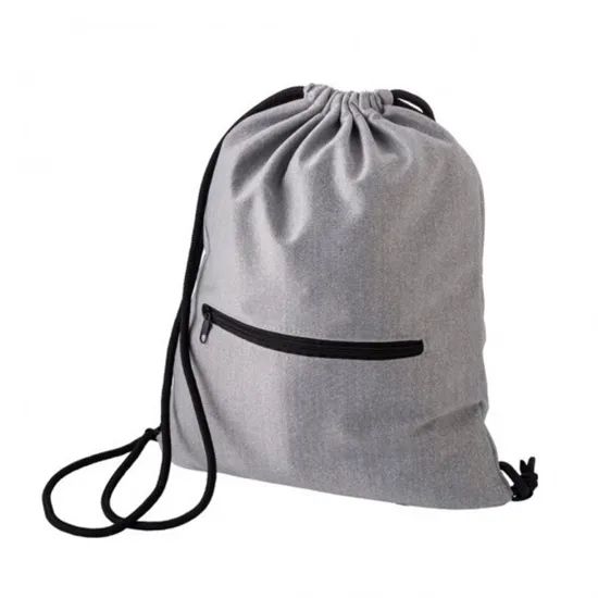 Drawstring Backpack Promotional Holly 210d Polyester Custom Logo Drawstring Bag - Image 5
