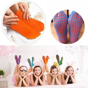 Custom Logo Design Anti-Slip Gym Grip Sport Socks Trampoline Socks - Image 6