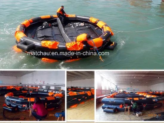 100 Persons Open Reversible Inflatable Life Raft Solas Life Raft Fitting Equipment a Pack or B Pack HS Code 89071000 Origin Jiangsu, China - Image 1