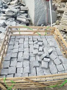Natural Grey Granite Cobble Cube Paving Stone - Image 3