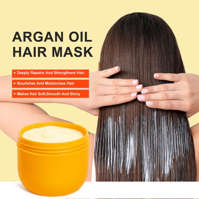 China Manufacturing OEM ODM Professional Smoothing Argan Hair Mask Repair Argan Oil Nourishing Hair Mask Treatment for W - Image 3