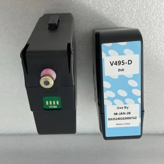 Red Ink Cartridges Compatible V495-D 750ml for Cij Food Grade Printer - Image 3