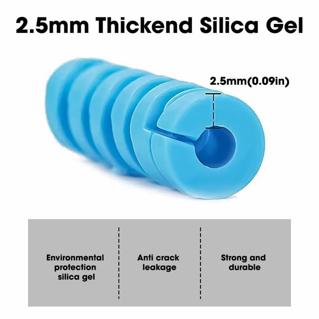 Silicone Charge Cable Protector Cable Jacket Yes Material Silicone charging ports USB-C Finishing Type Plain Protection Type Spiral - Image 4
