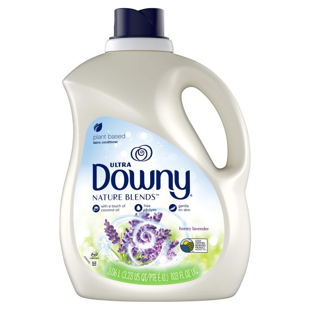 Downy Ultra Soft + CALM Lavender and Vanilla Bean Fabric Softener Liquid 138 Loads 93 -fl oz For Export - Image 1