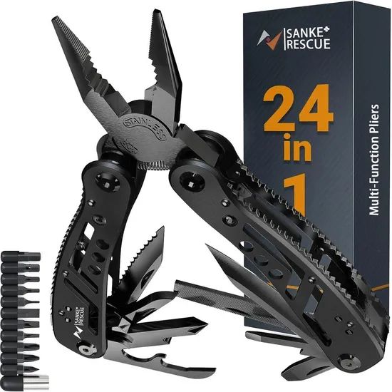 24 in 1 Multi Functional Universal Diagonal Pliers Hardware Wire Cutters Professional Electrician Anti Slip Durable Repair Tools - Image 1