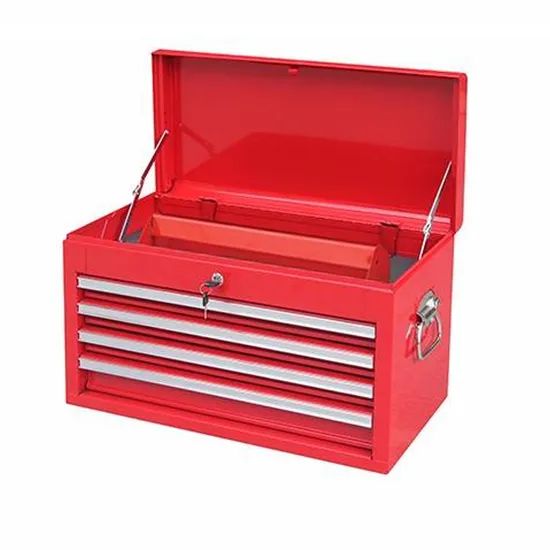 Rolling Tool Chest Cabinet with Tubular Cam Locks Lockable Castors Red - Image 6