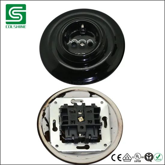 Retro Ceramic Wall Switch Flush Mounted Electric Switch OEM Welcome MOQ 1000 PCS Origin China Market Europe Brand - Image 6