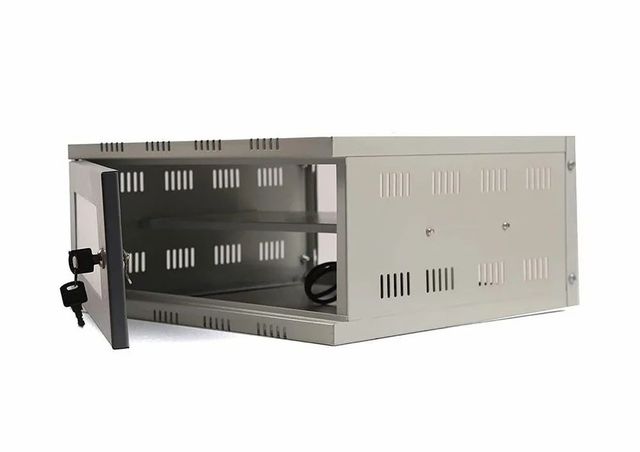 Steel LEPOSE Wall Mount DVR Rack, 2U Size 2U Color White Form Factor 2u Rack Depth 600mm Warranty 2 Years Material Gi Metal, - Image 3