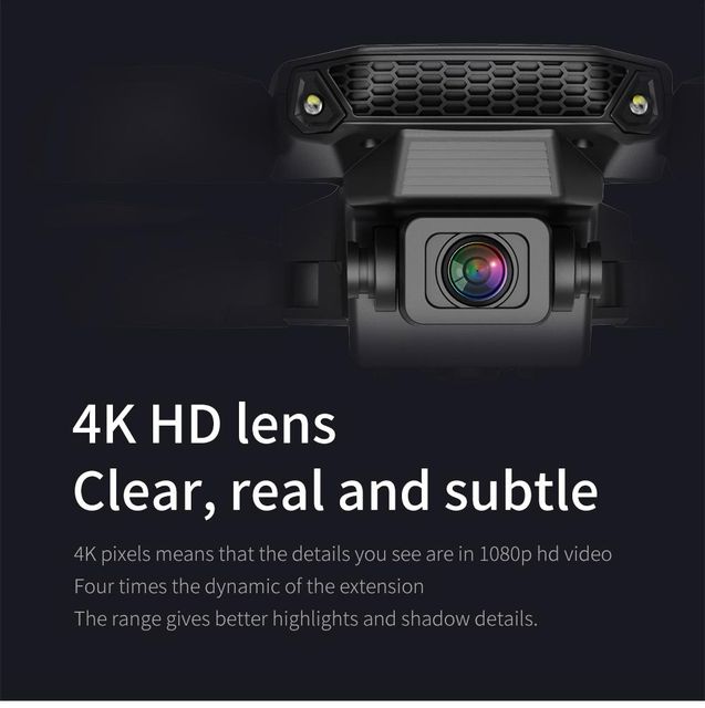 E88 Drone With Wifi FPV 1080P 4K HD Dual Camera RC Quadcopter 15 Minutes Fight Time Mini RC Foldable E88 Drone - Image 4