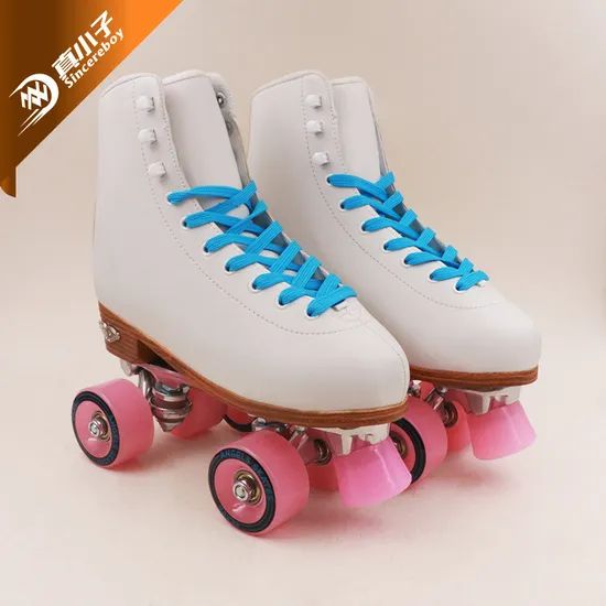 Wholesale PVC Upper True Leather Lining Quad Roller Skates - Image 4
