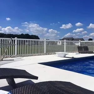 Stair and Pool White Color and Black Color PVC Railing Color White Hole Shape No Material Plastic Model NO. LJ 1660 Trademark - Image 2