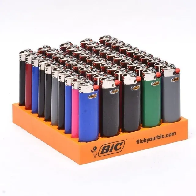 Original J6 Bic lighter tray of 50 /bic gas Lighter J25/J26 - Mini and Maxi J5 bic Lighters BIC Lighters stock Wholesale - Image 4