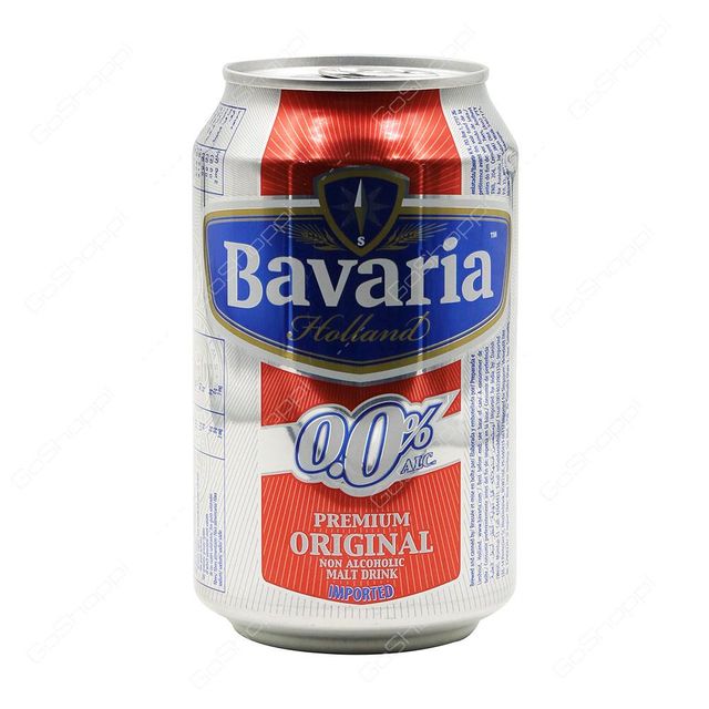 Bavaria Premium Original Non Alcoholic Malt Drink pack of 24 Feature Non-Alcoholic Place of Origin Netherlands Packaging cans, glass - Image 3