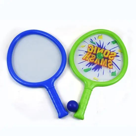 Children s Color Printing Plastic Racket PVC Plastic Toy Tennis Racket - Image 2