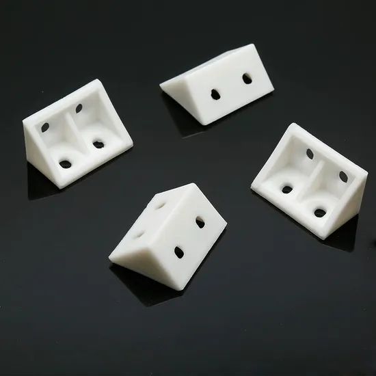 White Plastic Right Angle Bracket L Brackets - Image 3