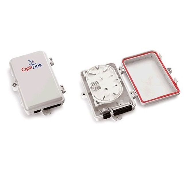 ABS Fiber Termination Box, For Networking Devices Color White Material ABS Brand Opti Link Display Type Digital Cable Type Fiber - Image 1