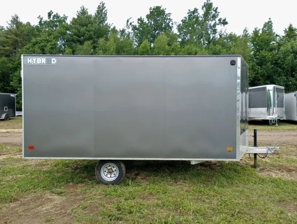 Enclosed Trailers / 2022 Sno Pro Trailers 101×12 Aluminum Hybrid 2.0 w/Tapered Ramp, Mats & Guides - Image 3
