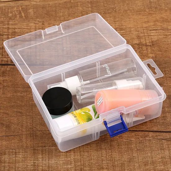 Clear Plastic Jewelry Box Organizer Storage Container - Image 4