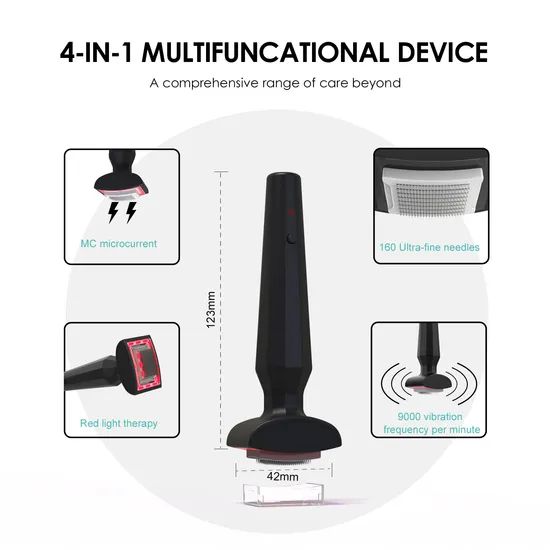 Red Light LED Facial Tool Microneedle and Microcurrent Stamp - Image 2