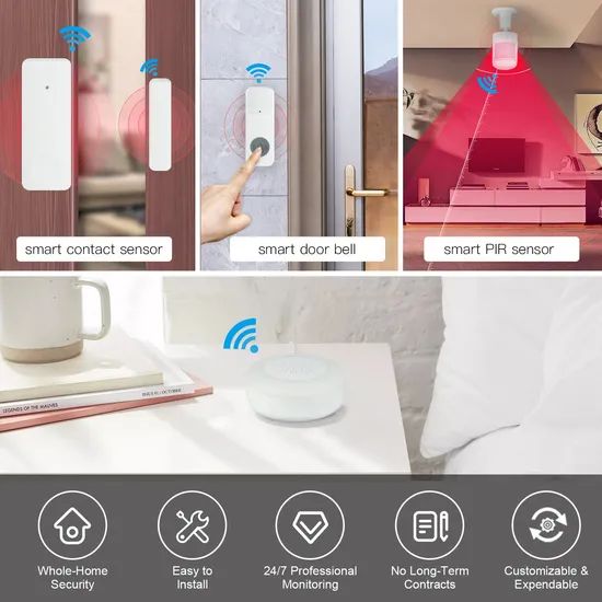 SLS Anti Theft WiFi Smart Home Security Kit Alarm System Support Alexa - Image 5