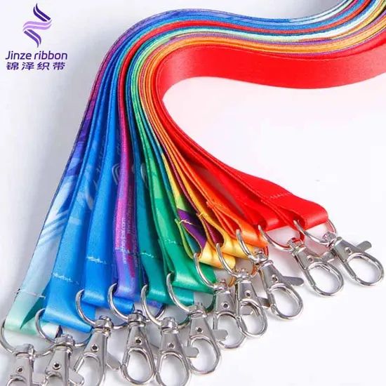 Custom Printed Neck Polyester Lanyard with Logo Keychain Lanyards - Image 4