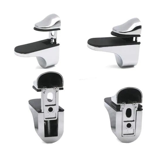Woodfloating Glass Shelf Brackets Easy to Install Shelf Wall Brackets - Image 1