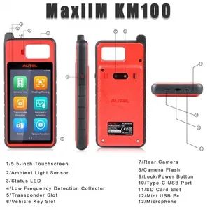 2025 Autel Maxiim Km100 Km100e Key Fob Programming Tool Programmer Immobilizer - Image 1