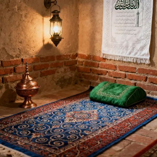 Customized Color Modern Style Soft Polyester Mat for Muslim Prayer Home Travel Rugs - Image 2