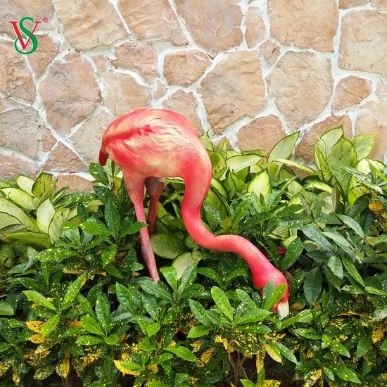 Resin Crafts Light up Flamingo Figurine for Home Patio Garden Decoration - Image 4