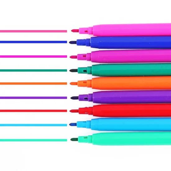 12 Vibrant Colors Long-Lasting Smooth Ink Paint Markers Water Color Pen - Image 3