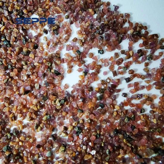 High Density Natural Garnet for Water Filter Treatment Origin China Model NO. SGR Color Reddish Trademark SEPPE Certificate SGS - Image 2