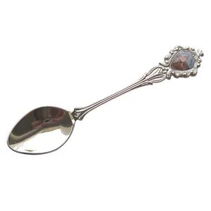 Souvenir Spoon, Gift Spoons (FTSS2554) Trademark FT Origin China Thickness 2.0 Style Fashion Plating Silver Size 4.8 Inches - Image 5
