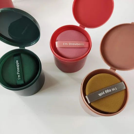New Arrival Onge Makeup Remover Loose Powder Shimmer Puff Triangle Powder Puff - Image 4