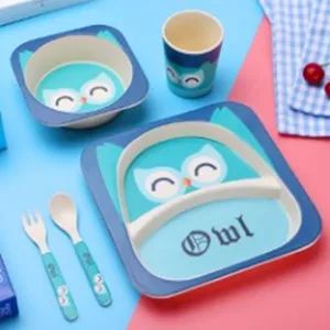 Food Grade Adorable Kids Plate Sets Melamine Tableware Dinnerware - Image 6