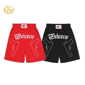 Custom Oversized Embroidery Cotton Basketball Shorts - Image 1
