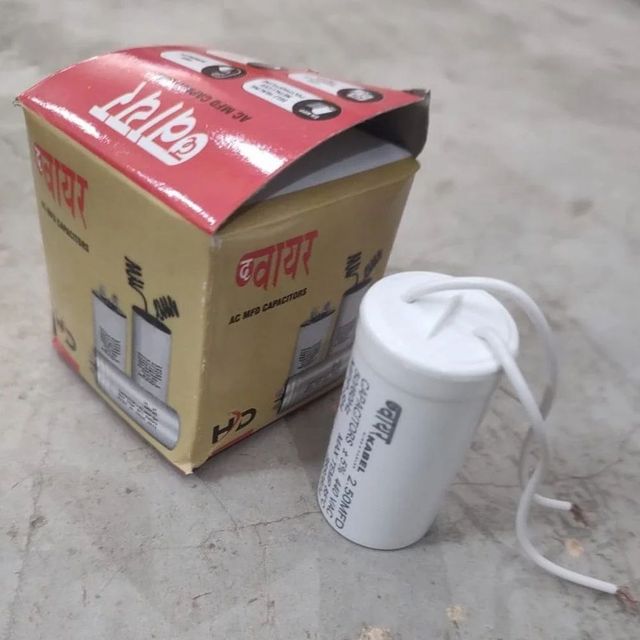 AC MFD Capacitor, For Fans Voltage 440VAC Brand The Wire Material Plastic Packaging Type Box Capacitance 2.5 MFD Usage/Application - Image 3