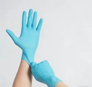 Lab Kitchen Clean Work Protection Food Service Tattoo Mix Nitrile Disposable Gloves - Image 1