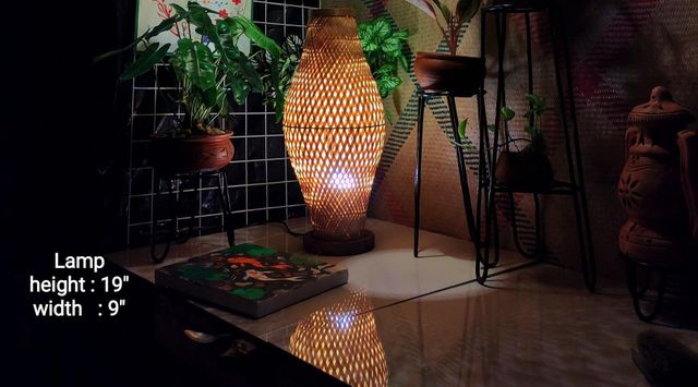Bamboo Table Lamp – product photo 2, product detail gallery