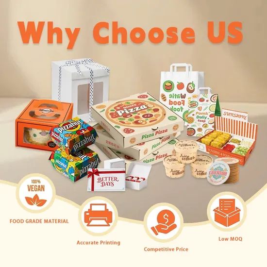 Customized Food-Safe Pizza Boxes with FDA-Approved Materials Pizza Box - Image 2