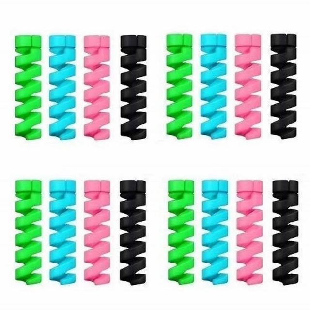 Silicone Spring Cable Protector, 4 Channels Color Any Shape Round Length 1.5 m Weights 50 Grams Packaging Type Box No of Channels 4 - Image 1