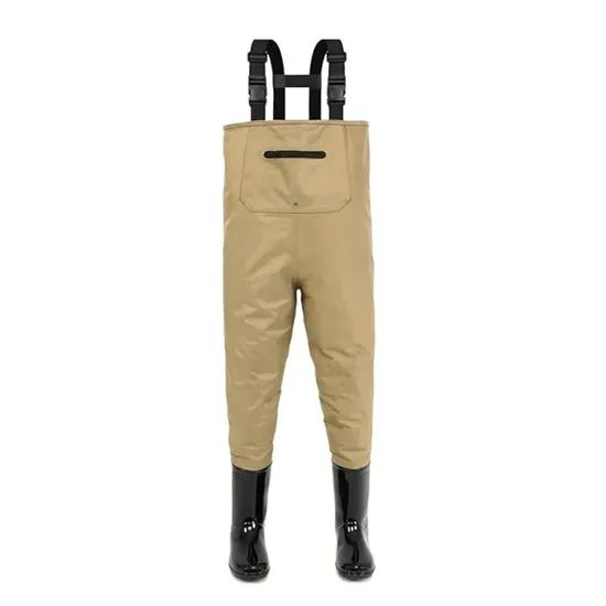 Kids Waterproof Chest Waders with Non-Slip Boots for Fun Adventures - Image 1